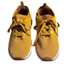 Women U.S. Polo Assn. Mesh Top  Sock Fit Yellow Shoes Sneakers Size 7.5M